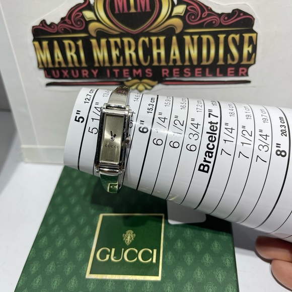 Gucci Bangle Watch size 6 inches comes with box.Preloved. - Picture 12 of 16